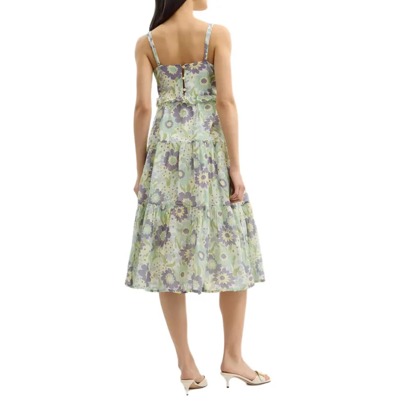 COACH SS25 Slip Dress Women's Green-2