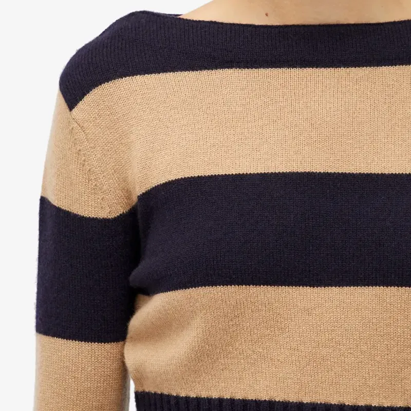 MaxMara Striped Long Sleeved Knitted Jumper-4
