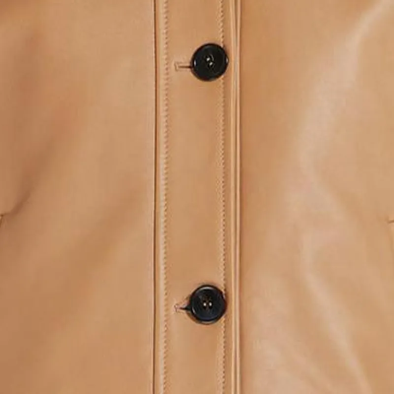 Max Mara Leather Bomber Jacket-2