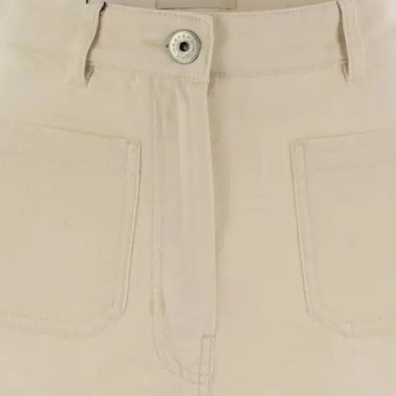 WEEKEND MaxMara Logo Patch Wide Leg Jeans-4