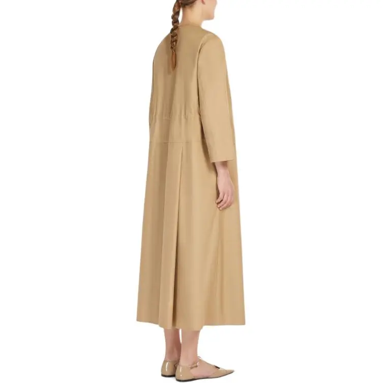 MaxMara Long Sleeved Dresses Women's Hazelnut Brown-3