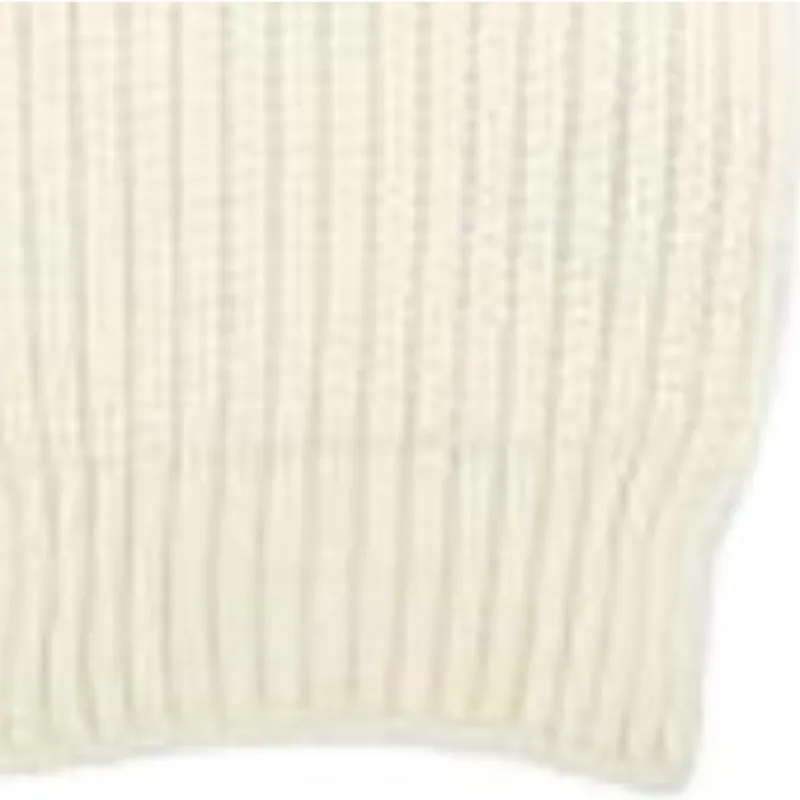 SAINT LAURENT Cashmere Knit Scarves Unisex Apricot-1