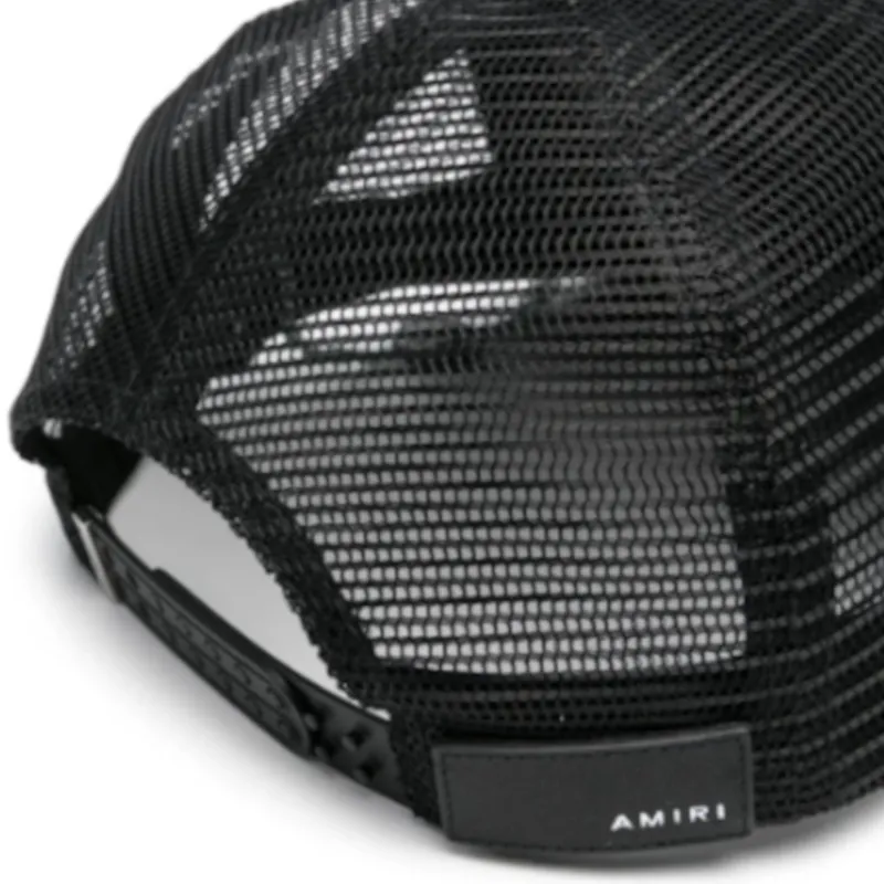 AMIRI Polyester Baseball Caps Men's Black-1