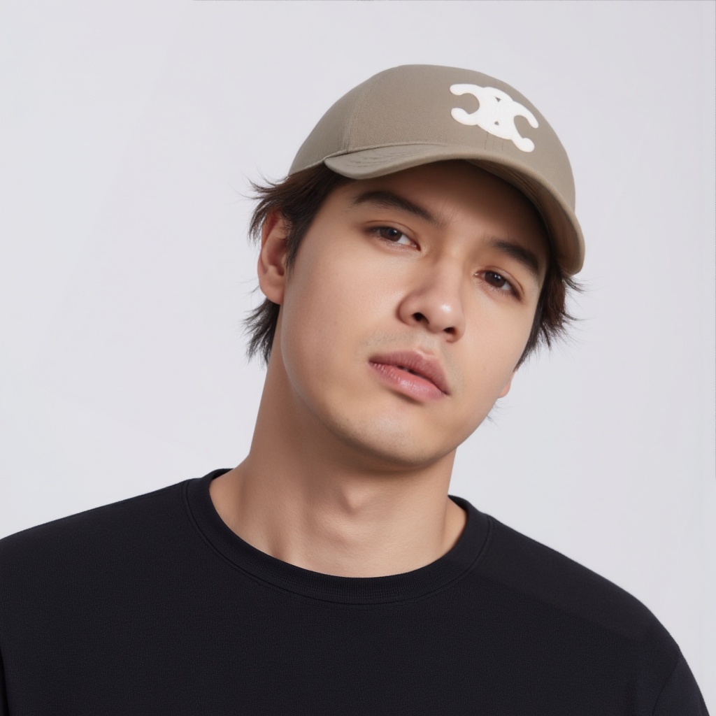CELINE Triomphe Baseball Cap in Cotton - POIZON